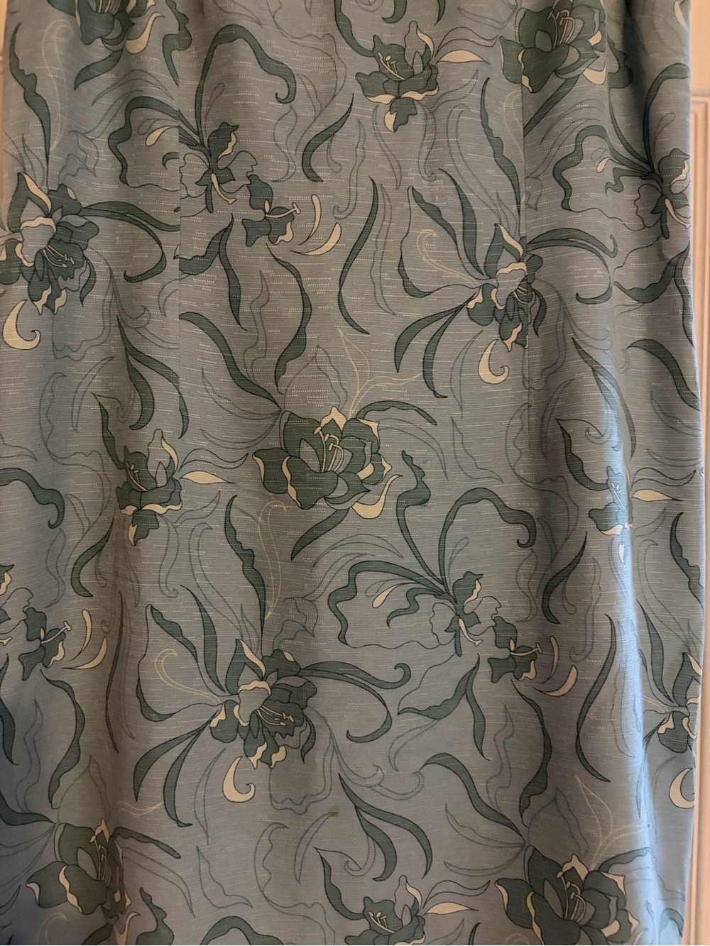 Vintage Tommy Bahama 100% Silk Shift Dress 8 Floral Blue Green - Picture 6 of 6